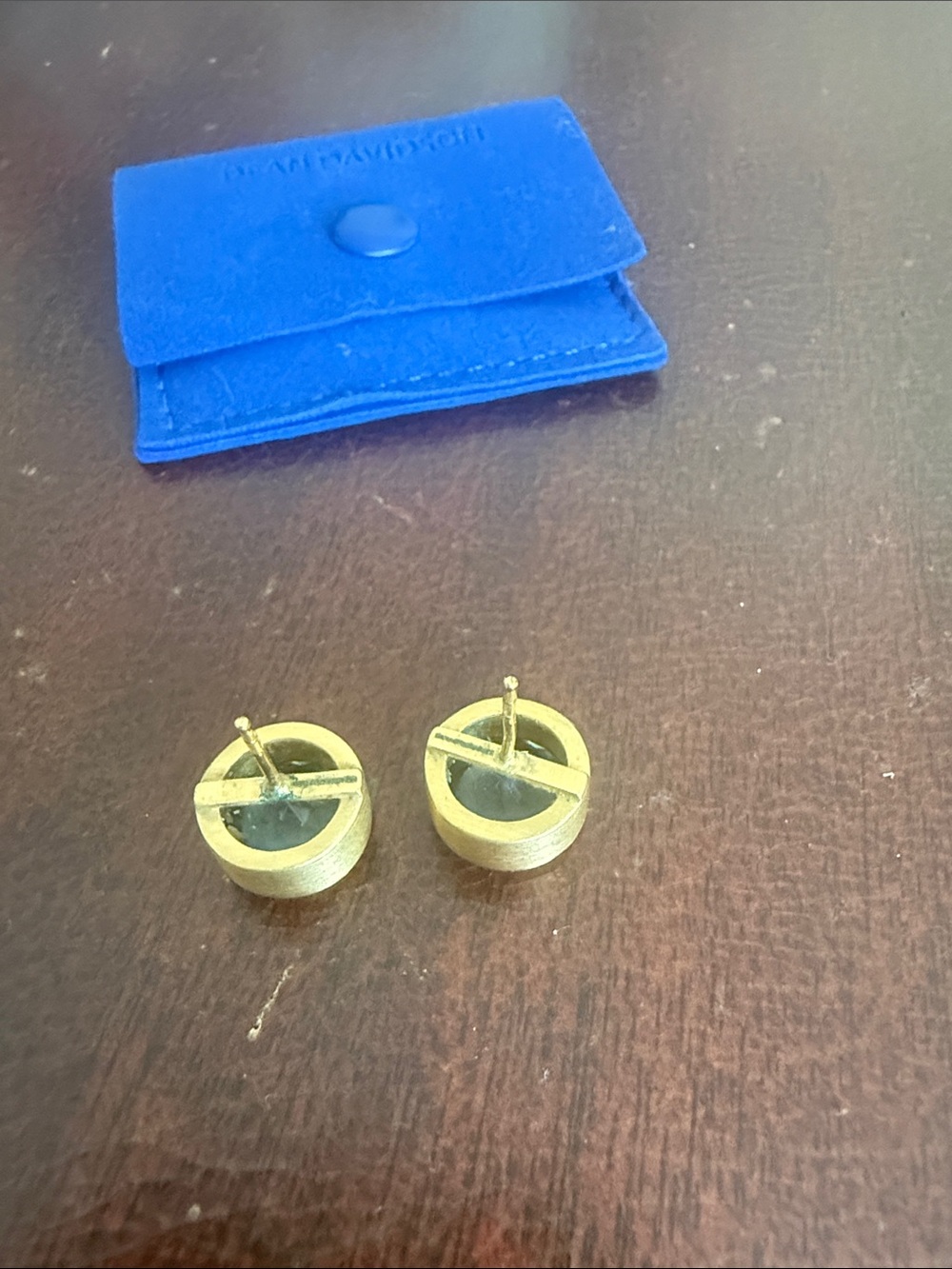 Dean Davidson Aquamarine large Knockout Studs - Picture 4 of 9